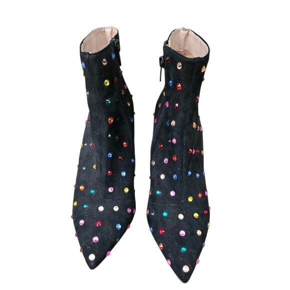 Betsey Johnson Kaydence Block Heel Ankle Booties Boot 7.5 - Picture 3 of 6